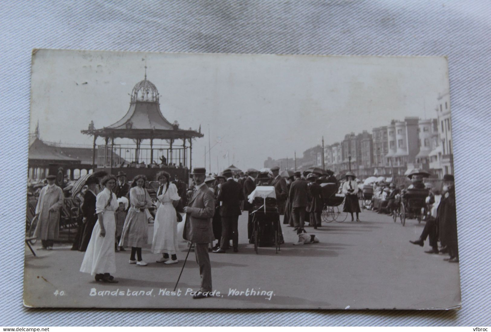 Cpa 1913, Worthing, Bandstand, West Parade, Angleterre - Worthing