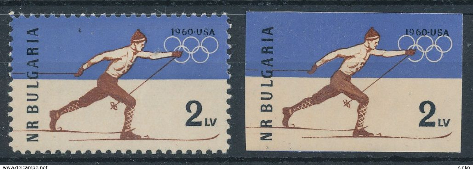 1960. Bulgaria - Olympic Games - Winter 1960: Squaw Valley