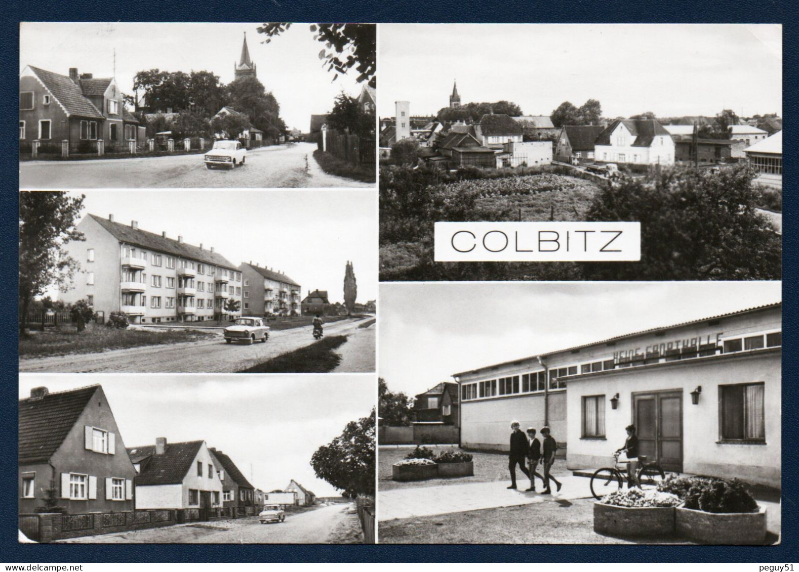 Allemagne. Colbitz. Planstrasse. Plankener Weg. Auguste-Bebel-Strasse. Heidesporthalle. 1982 - Wolmirstedt