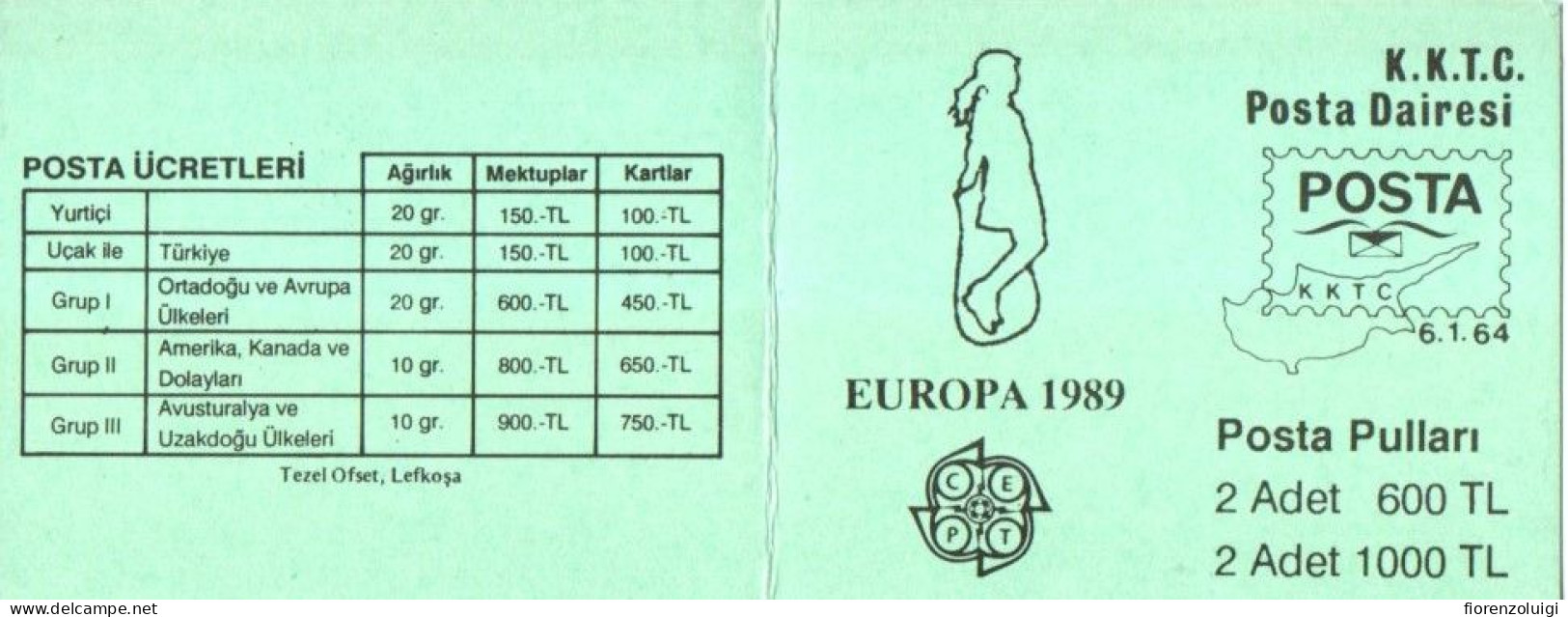 EUROPA CEPT 1989 GIRO COMPLETO LIBRETTI / BOOKLETS MNH** - 1989