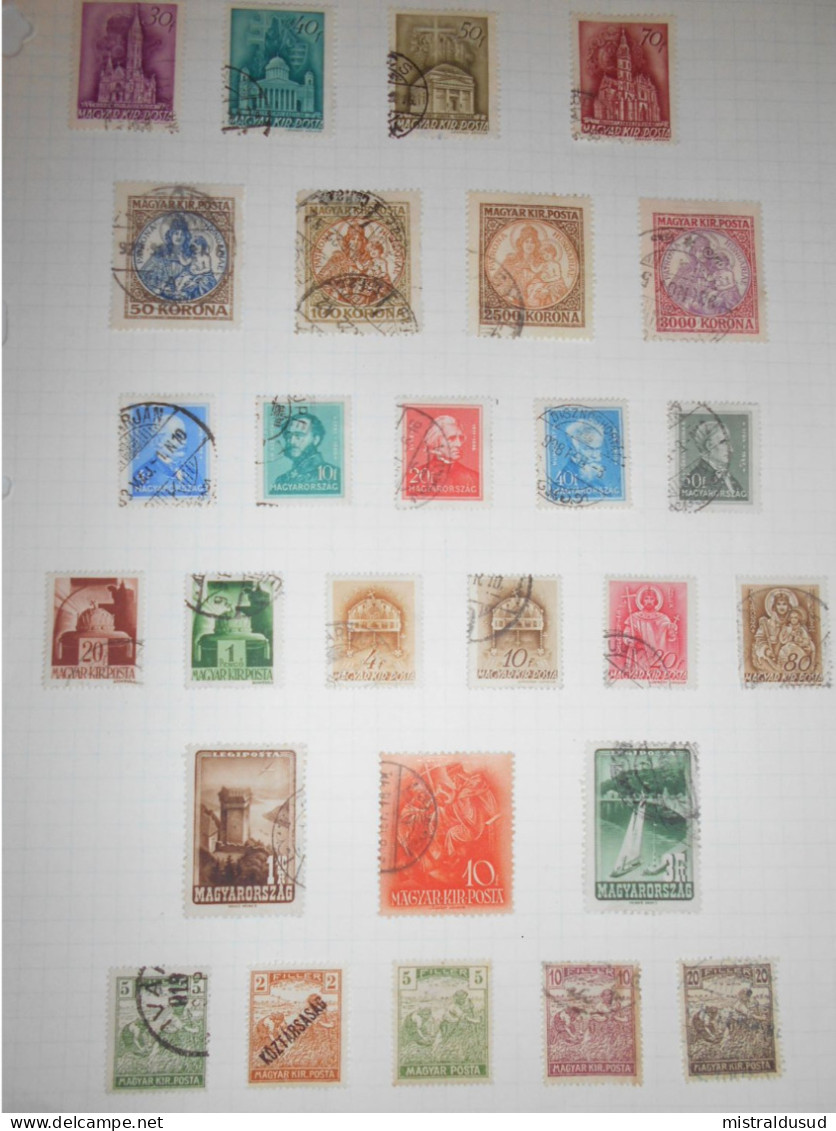 Hongrie Collection , 530 Timbres Obliteres - Sammlungen