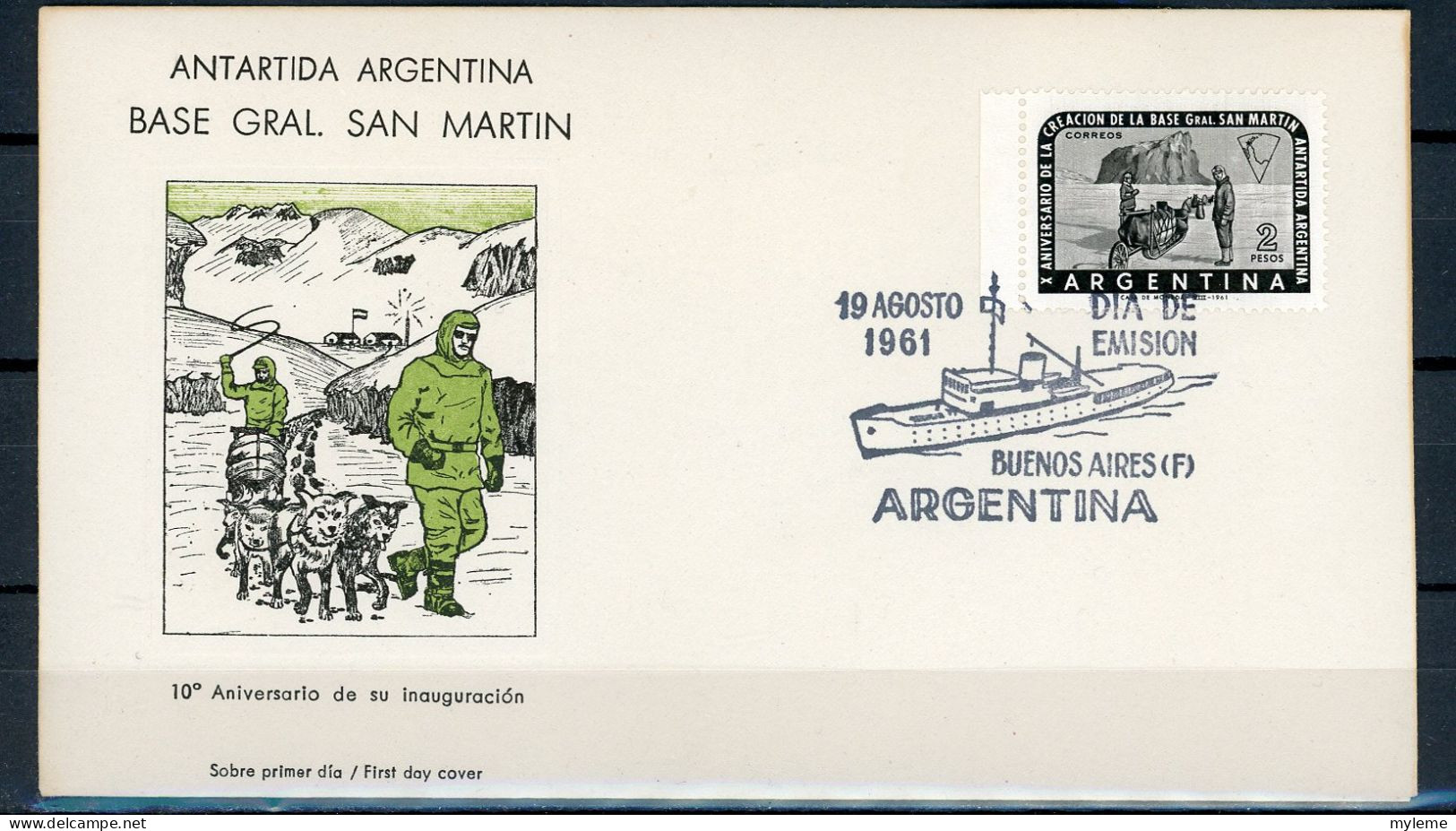 AZ24-5 Thème Antarctique Ou Arctic FDC 1er Jour Bases, Plis Polaires . A Saisir !!! - Other & Unclassified