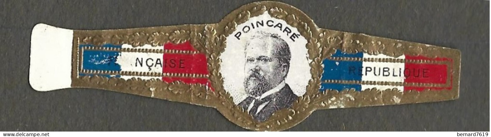 Bague De Cigare   Ancienne  1870 - 1920 - France  - Republique Francaise - Poincare - Bagues De Cigares