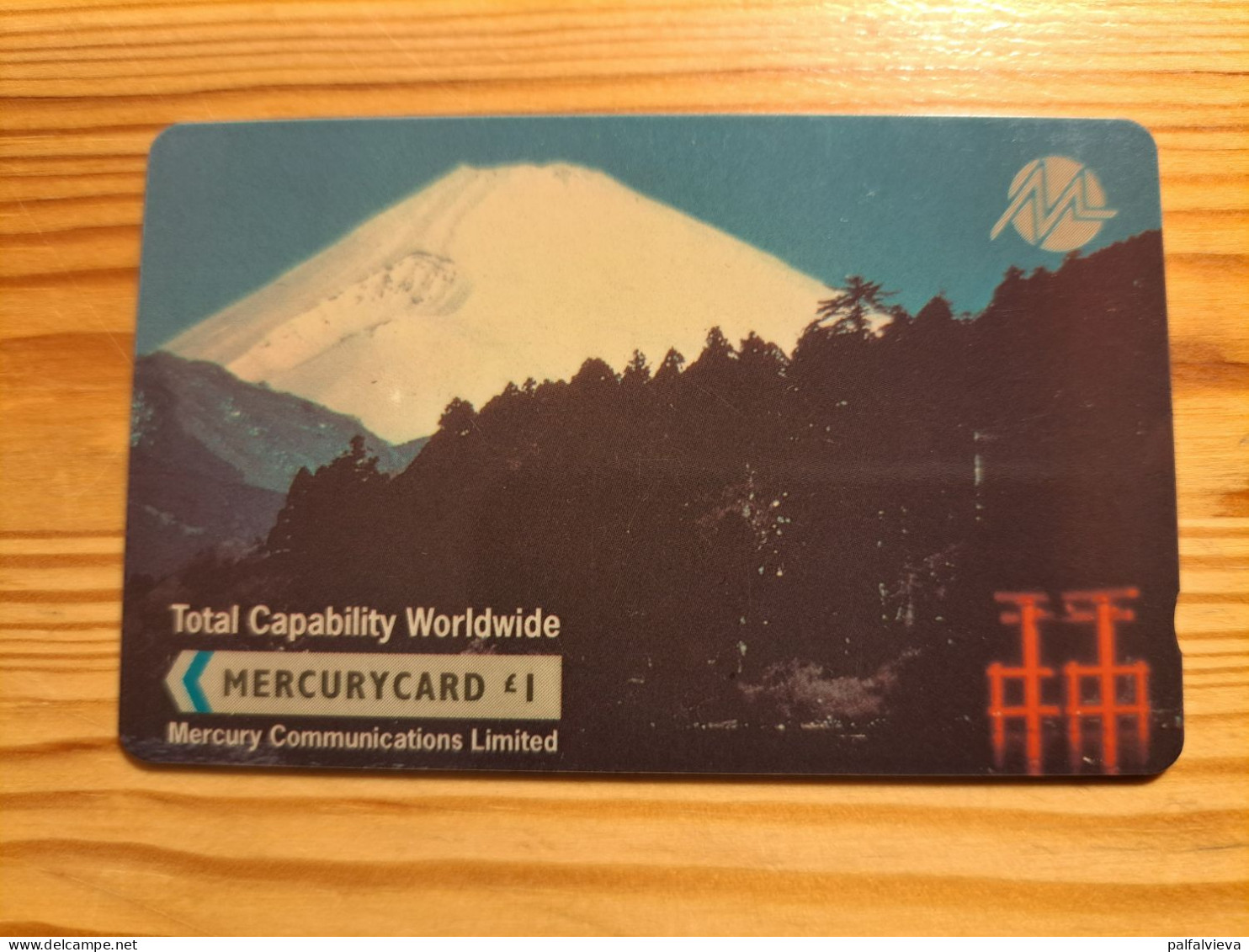 Phonecard United Kingdom Mercury 20MERB - Japan, Mount Fuji - Mercury Communications & Paytelco