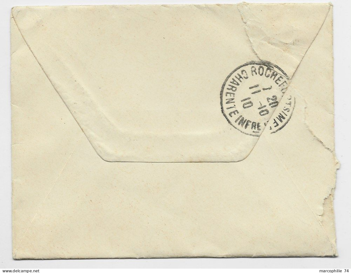 LEVANT 25C MOUCHON LETTRE COVER CONSTANTINOPLE GALATA 7.10.1910 POSTE FRANCse POUR MME VIAUD LOTI  FRANCE ORIENT EXPRES - Covers & Documents