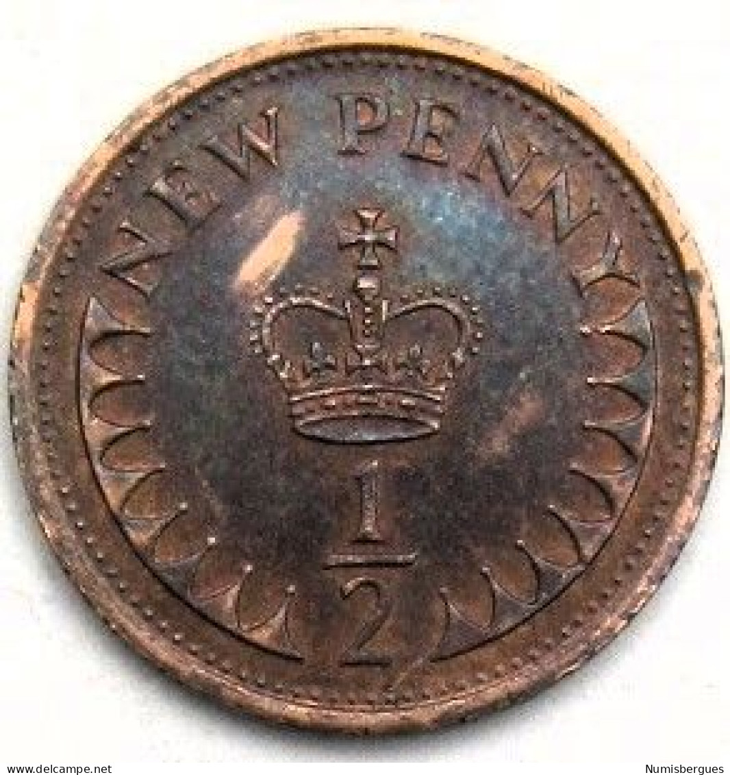 Pièce De Monnaie 1/2 Penny 1979 - 1/2 Penny & 1/2 New Penny