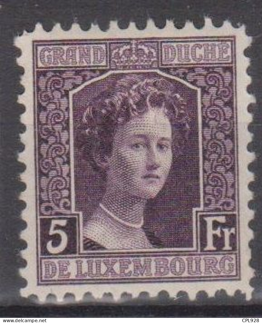 Luxembourg N° 109 Avec Charnière - 1914-24 Marie-Adélaida