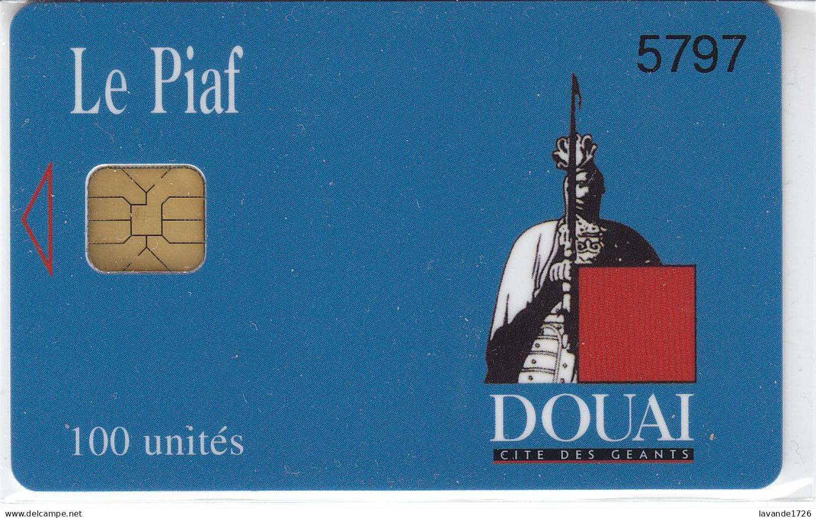 PIAF De  DOUAI  100 Unités Date 02.2001    1000ex - Cartes De Stationnement, PIAF