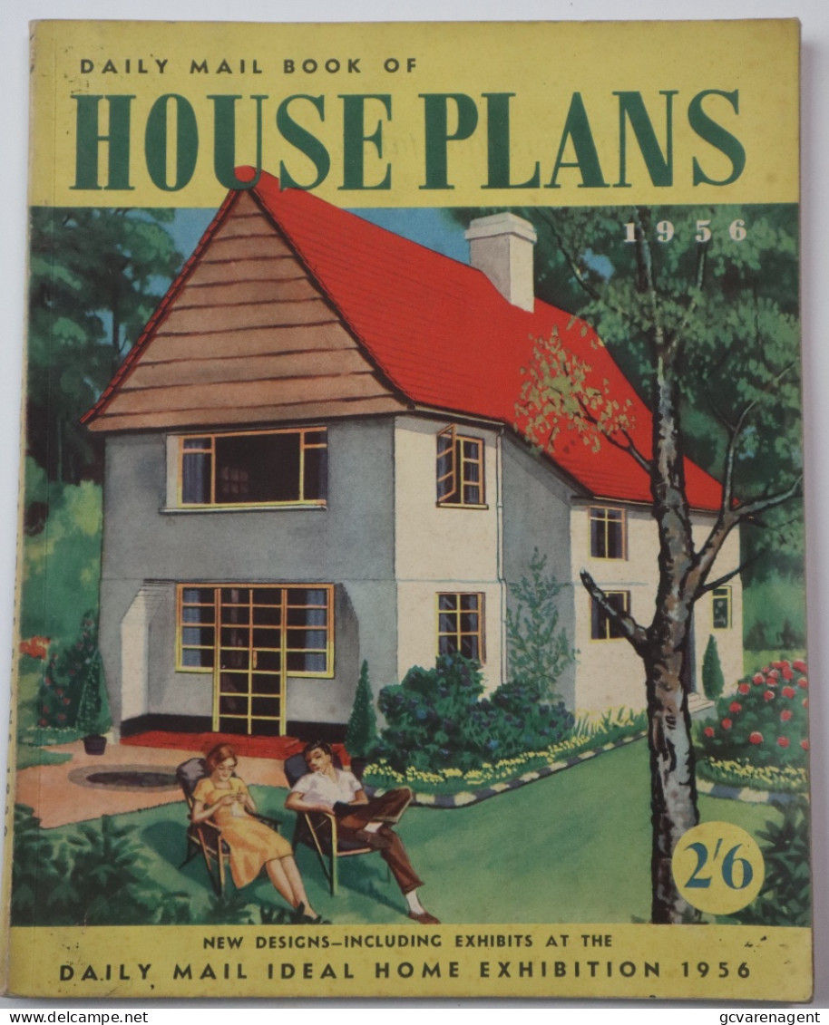 DAILY MAIL BOOK OF HOUSE PLANS 1956  96 PAGES   25.5 X 20.5 CM       LOOK SCANS - Architectuur/ Design