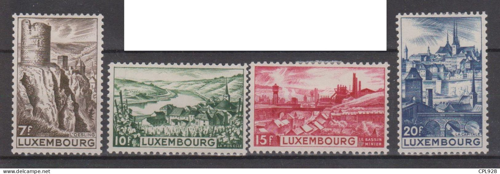 Luxembourg N° 406 à 409 Avec Charnières - 1940-1944 Occupazione Tedesca