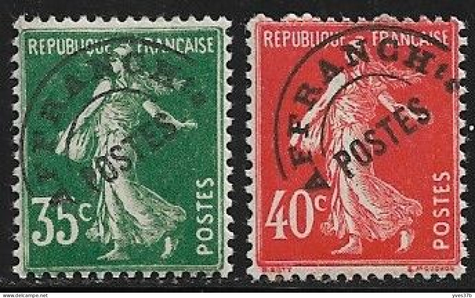 FRANCE Préoblitérés N°63/64 - Neuf** - SUP - - 1893-1947