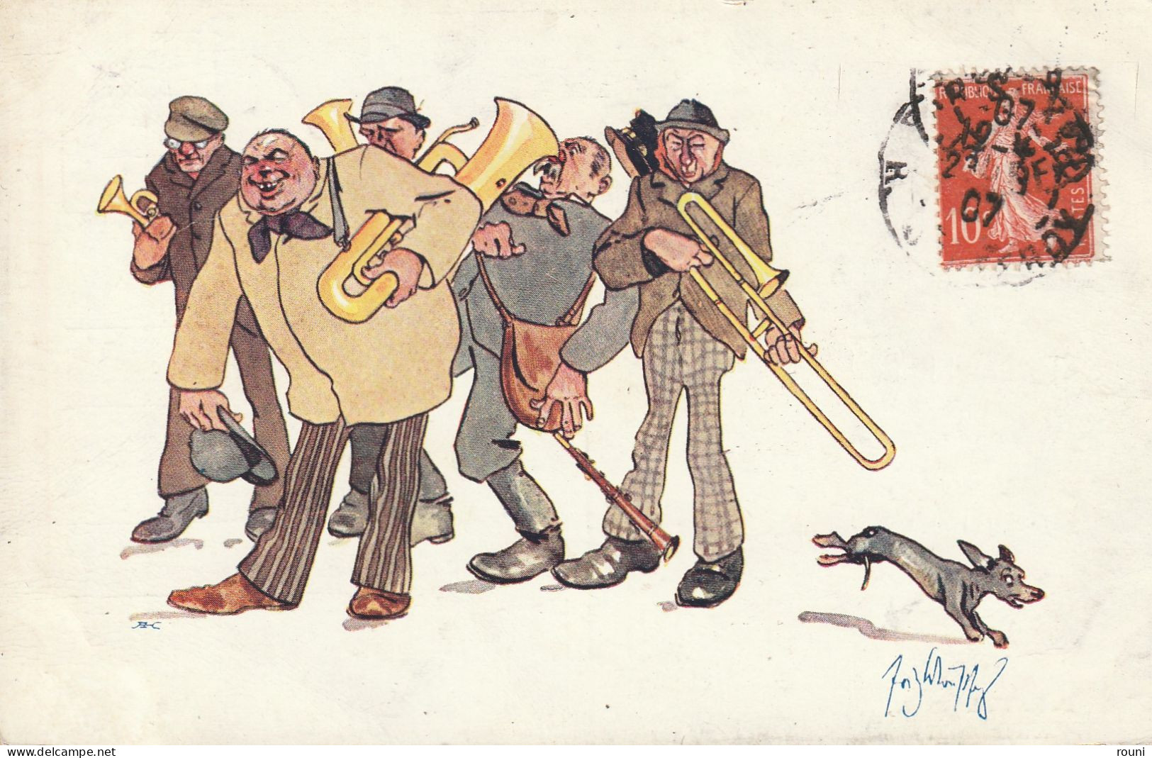 Illustrateur SCHONPFLUG   - MUSICIENS - Schönpflug, Fritz