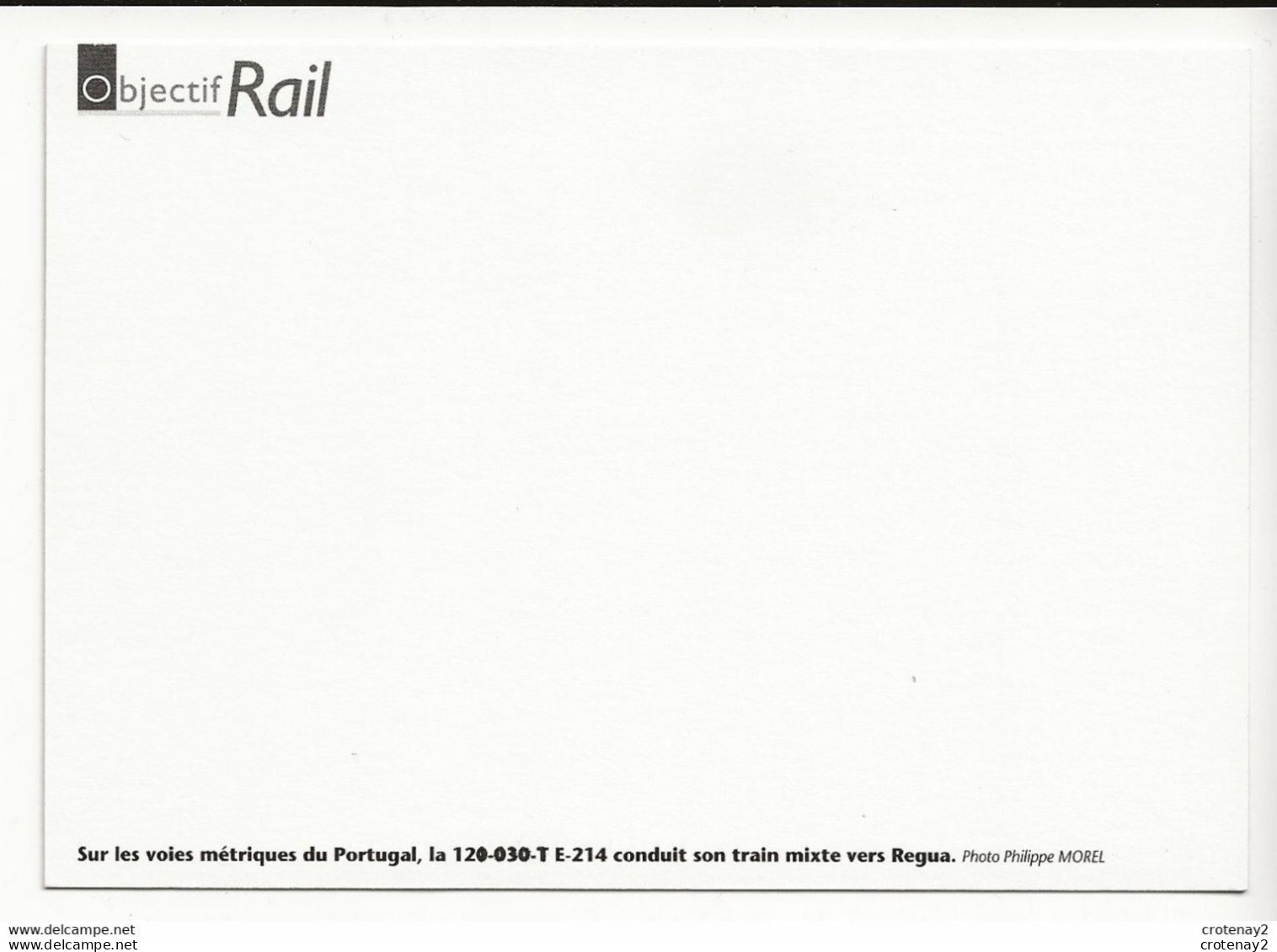 Portugal Vila Real Vers REGUA TRAIN Voies Métriques Locomotive à Vapeur Wagons De Marchandises VOIR DOS - Vila Real