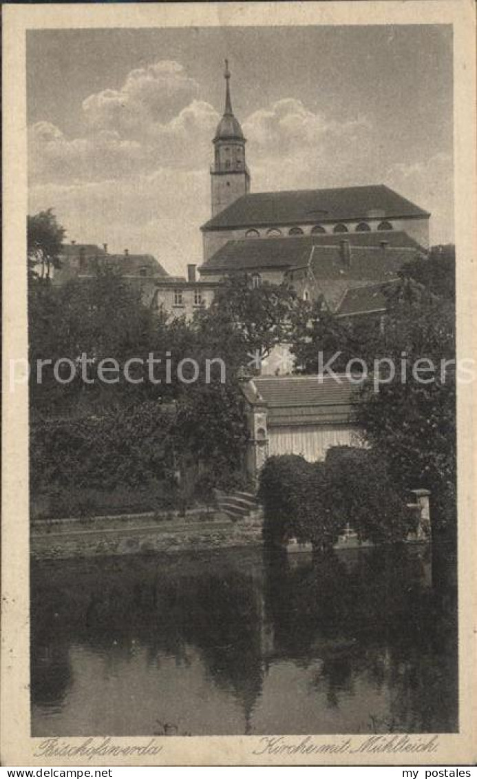 42192368 Bischofswerda Kirche Muehlteich  Bischofswerda - Bischofswerda