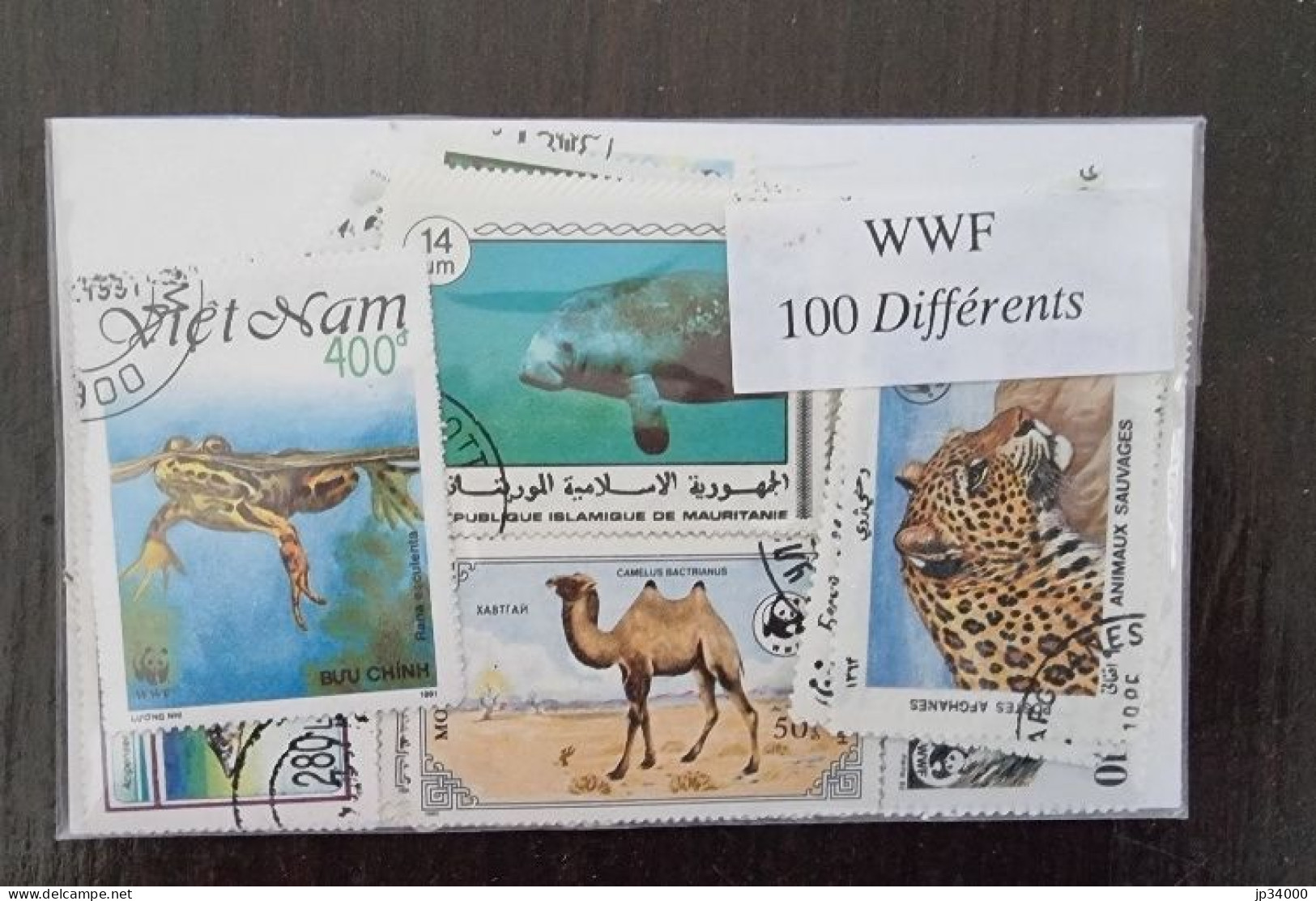 WWF (animaux) Lot De 100 Timbres Poste Tous Différents. Satisfaction Assurée - Andere & Zonder Classificatie