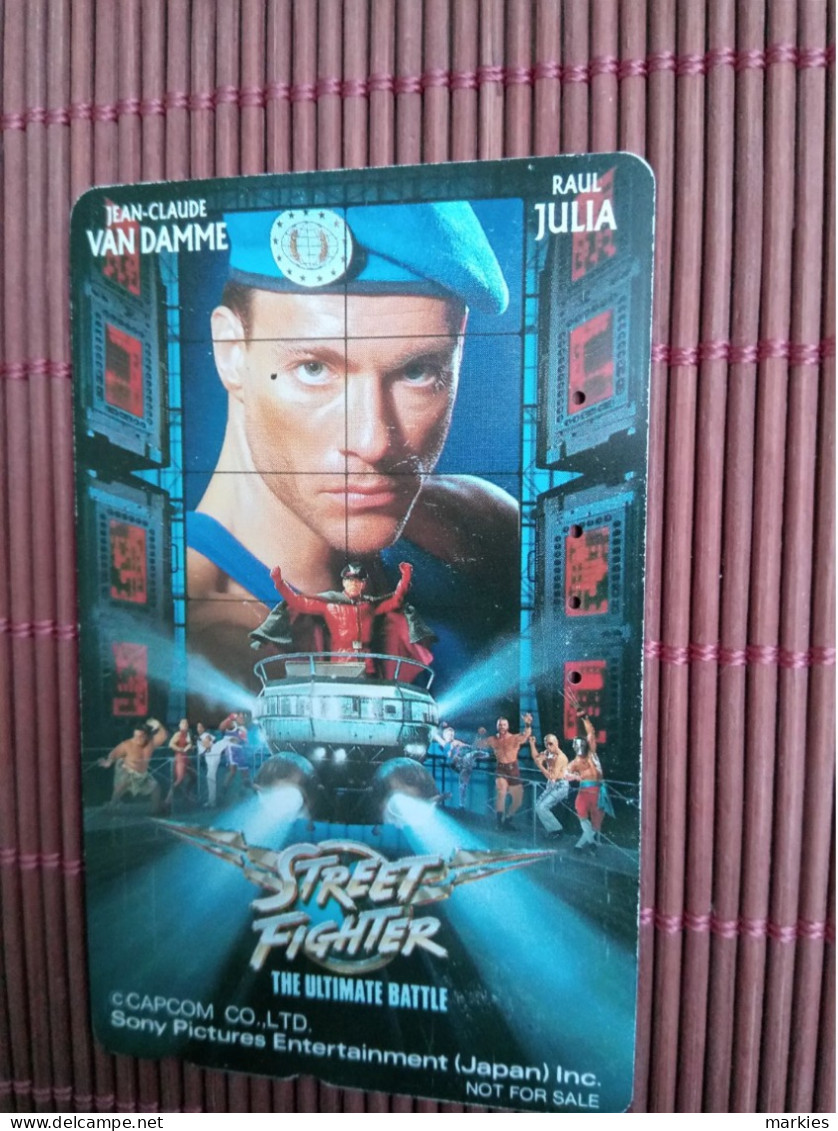 Street Fighter Jean Claude Van Damme Phoecard Used  Rare - Cine