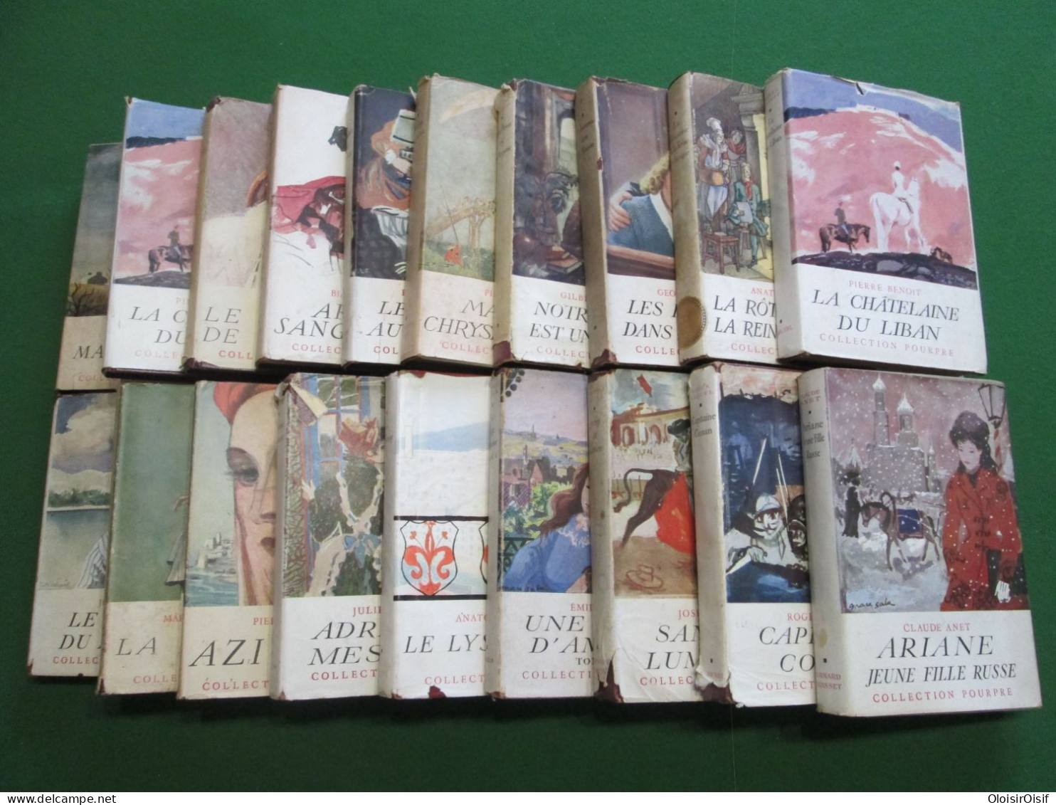 Collection Pourpre Lot De 19 Livres Avec Jaquettes - Bücherpakete