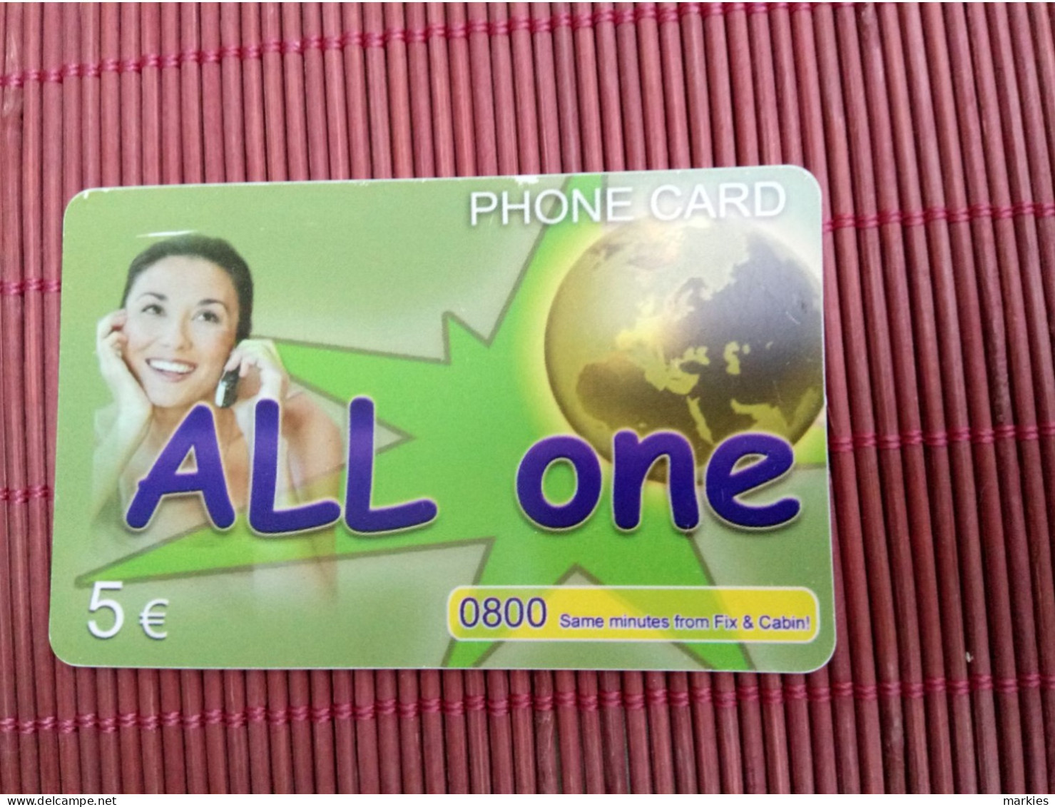 Prepaidcard Belgium All One  Used  Rare - [2] Prepaid & Refill Cards