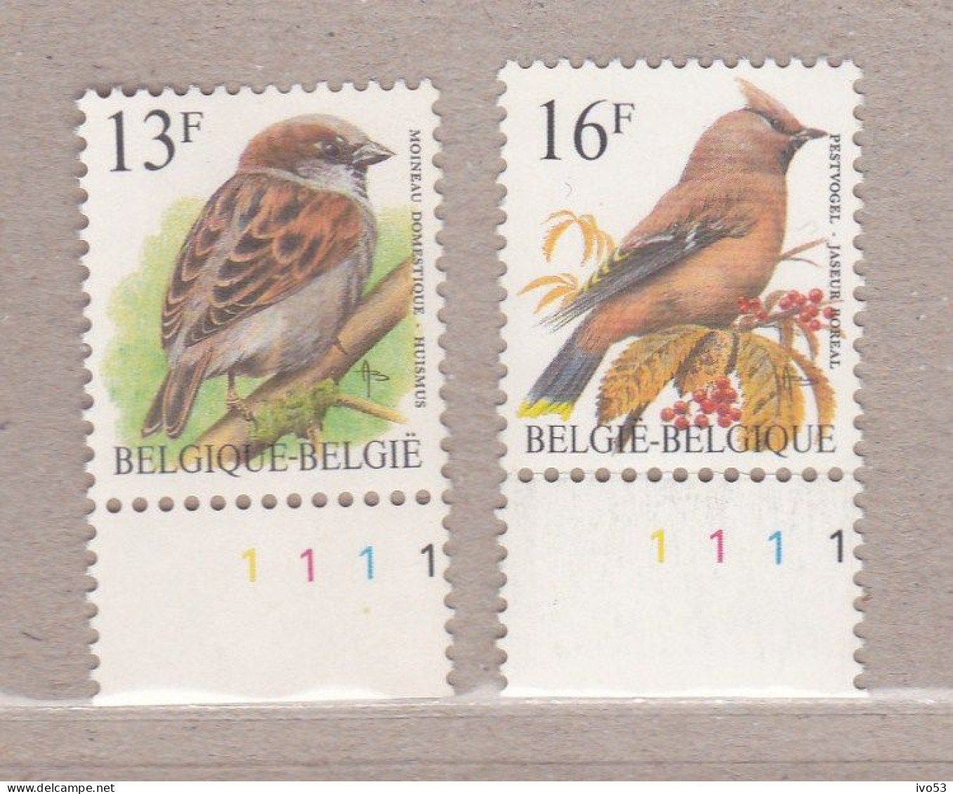 1994 Nr 2533-34** Plaatnummer:1.Huismus & Pestvogel. - 1991-2000