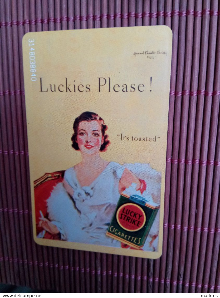 LUCKY STRIKE PHONECARD ONLY 39.000 EX MADE Rare - Griechenland