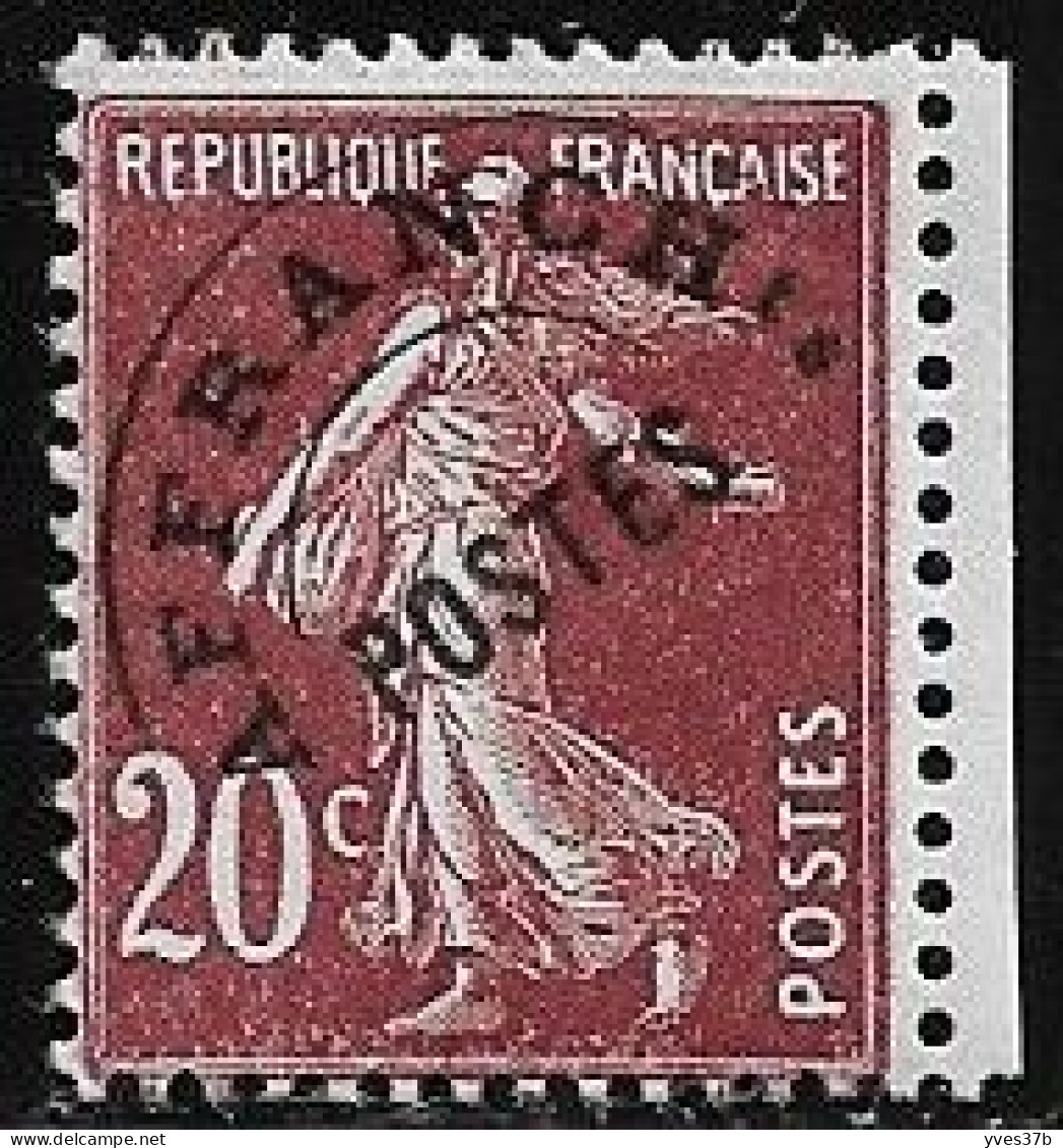 FRANCE Préoblitérés N°54 - Neuf** - Petit BdF - SUP - - 1893-1947