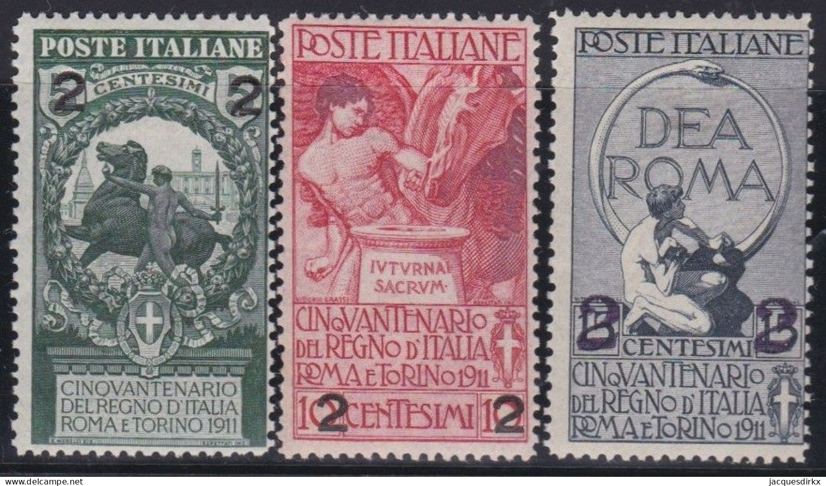 Italy   .  Y&T   .     95/97      .    *  VLH       .  Mint Very Light Hinged - Ungebraucht