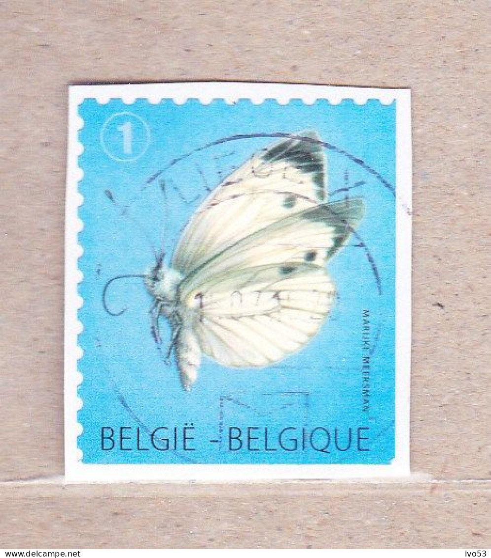 2012 Nr 4255c Gestempeld Op Fragment.Vlinder / Papillon. - Usados