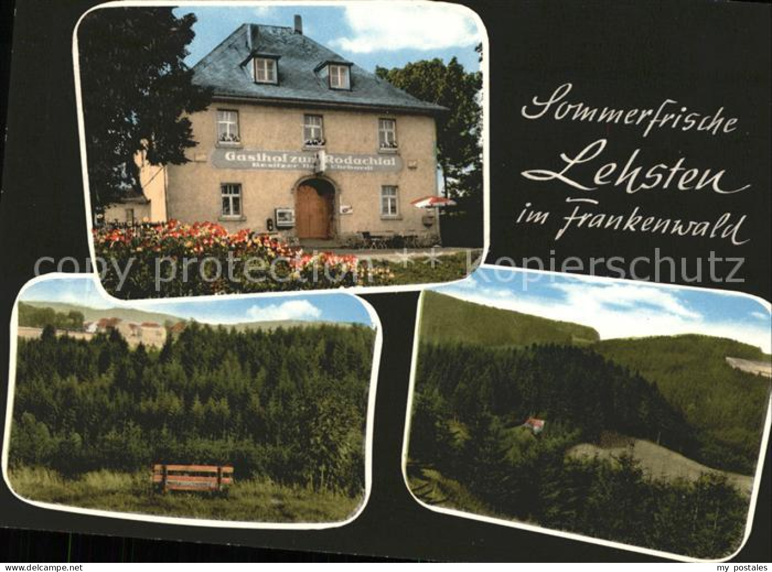 41559216 Lehsten Oberfranken Frankenwald Gasthof Pension Zum Rodachtal Helmbrech - Helmbrechts