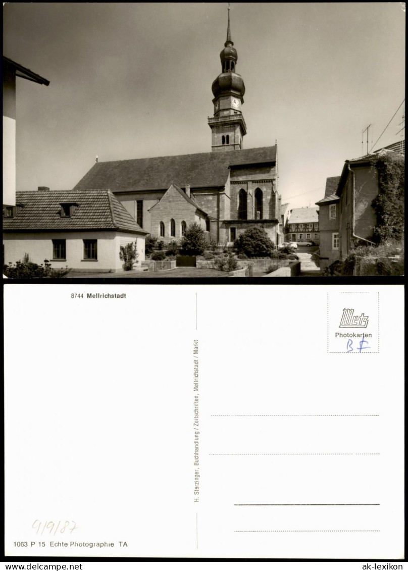 Ansichtskarte Mellrichstadt Ortspartie An Der Kirche 1960 - Mellrichstadt