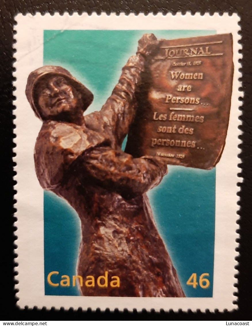 Canada 2000  USED Sc 1823b    46c  Millennium, Women Are Persons - Used Stamps