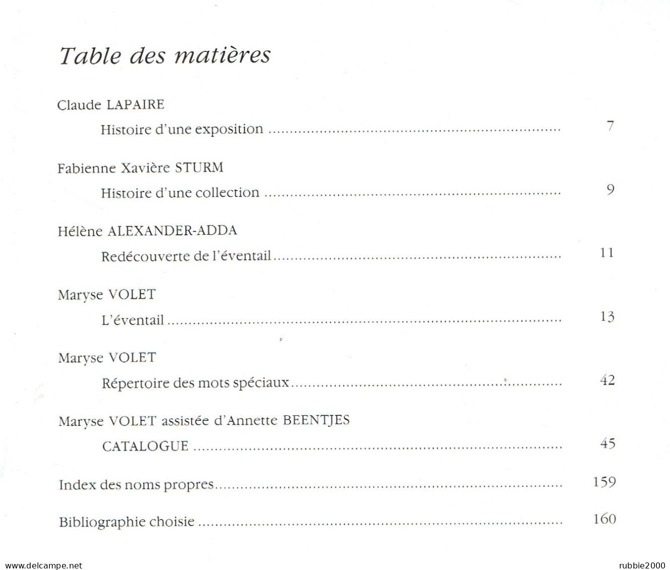 EVENTAILS COLLECTION DU MUSEE D ART ET D HISTOIRE DE GENEVE 1987 CATALOGUE PRESENTATION DE 167 EVENTAILS - Abanicos