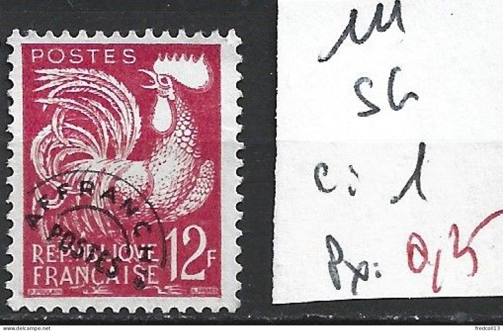 FRANCE PREOBLITERE 111 Sans Gomme Côte 1 € - 1953-1960