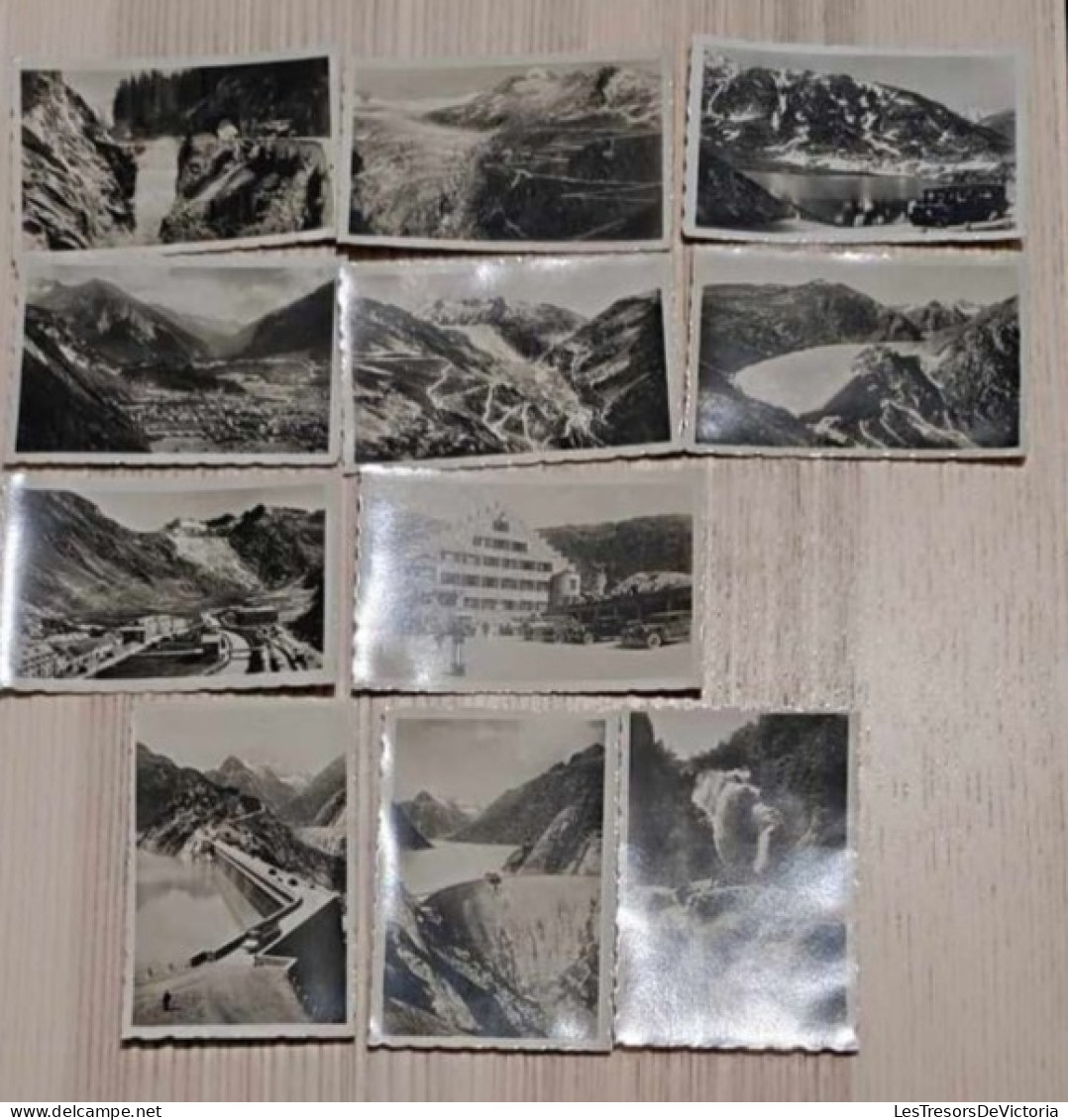 Lot De 11 Cartes De Vue De Montagnes Grimselsee - Glacier Du Rhône - Meiringen,... - Dim9/7 Cm - Altri & Non Classificati