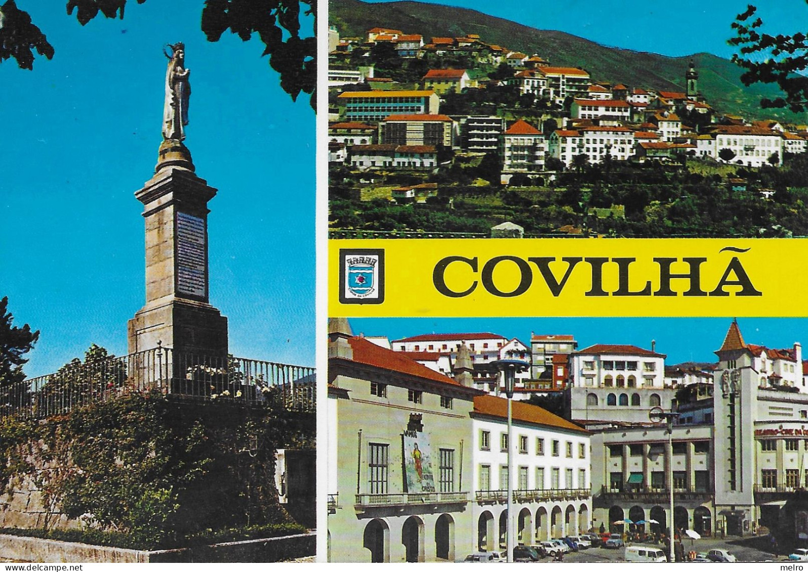 Portugal -  Covilhã - Nª Srª Da Conceição,Vista Geral E Pelourinho Praça Do Município. - Guarda
