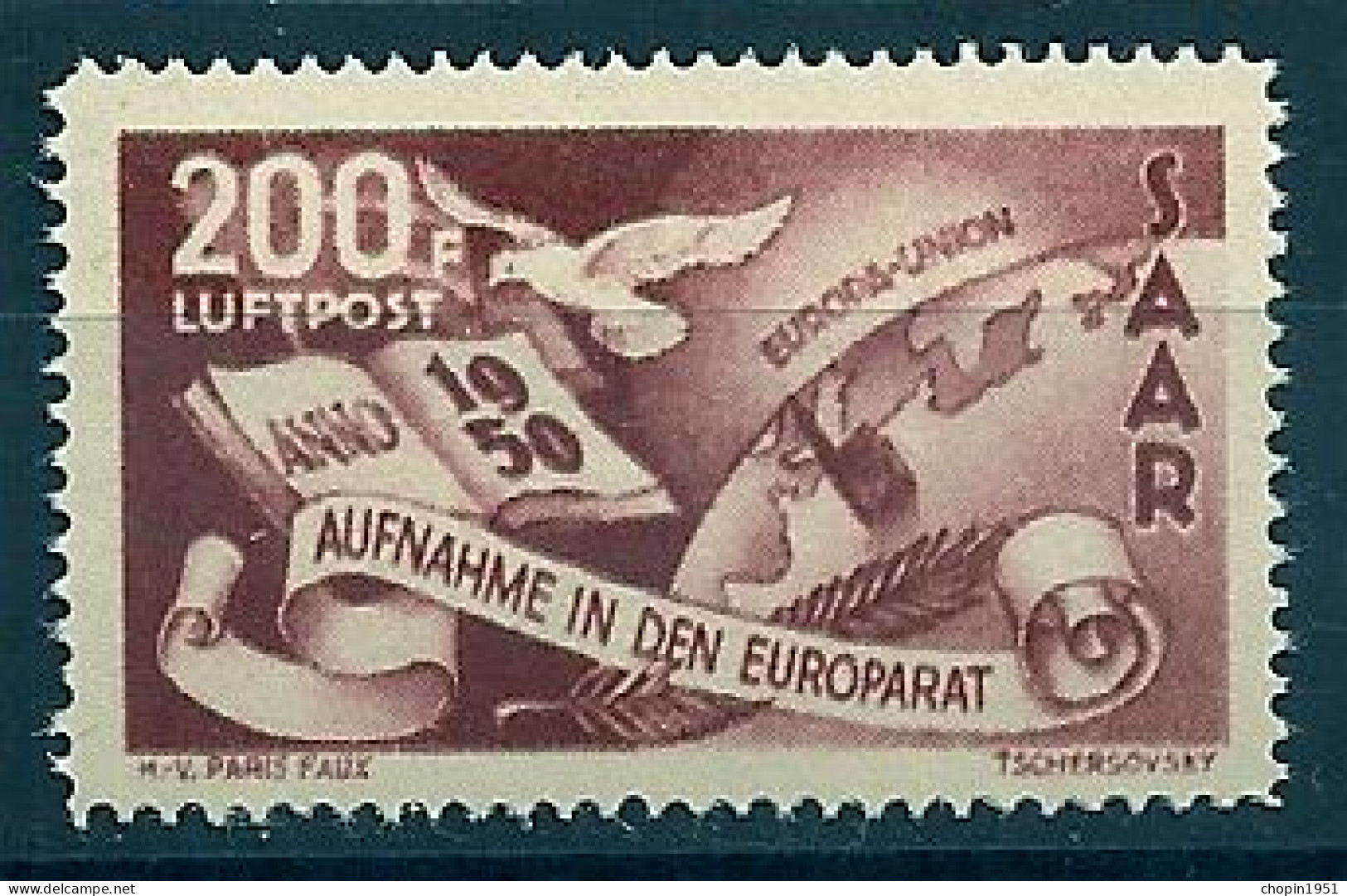 SARRE PA 230 NEUF - FAUX - Poste Aérienne & Zeppelin