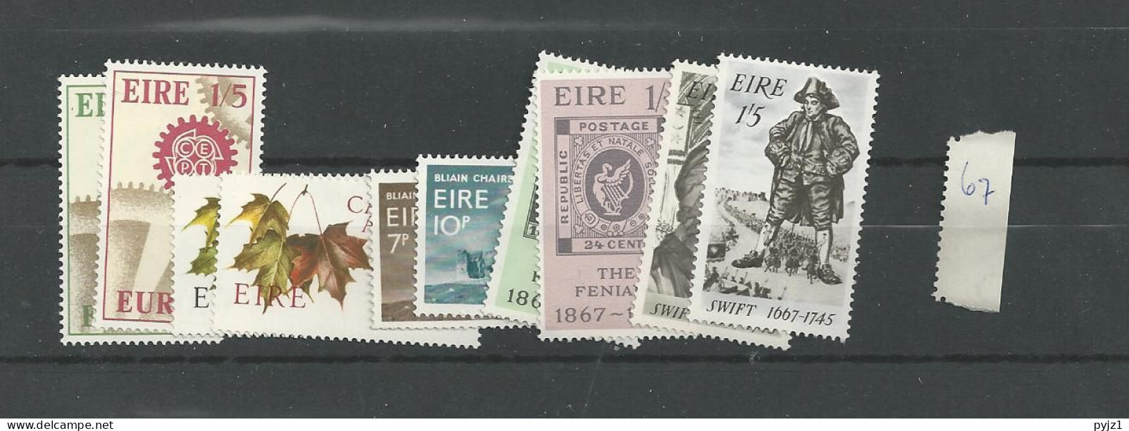 1967 MNH Ireland Year Complete According To Michel Postfris** - Komplette Jahrgänge