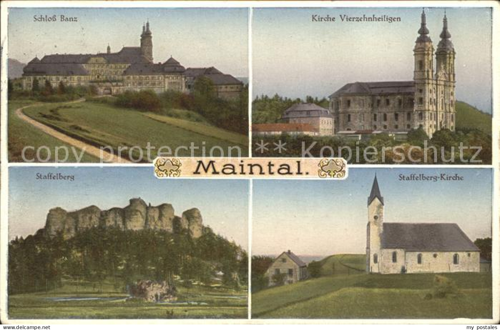 41558645 Maintal Staffelberg-Kirche Kirche Vierzehnheiligen Schloss Banz  Mainta - Maintal