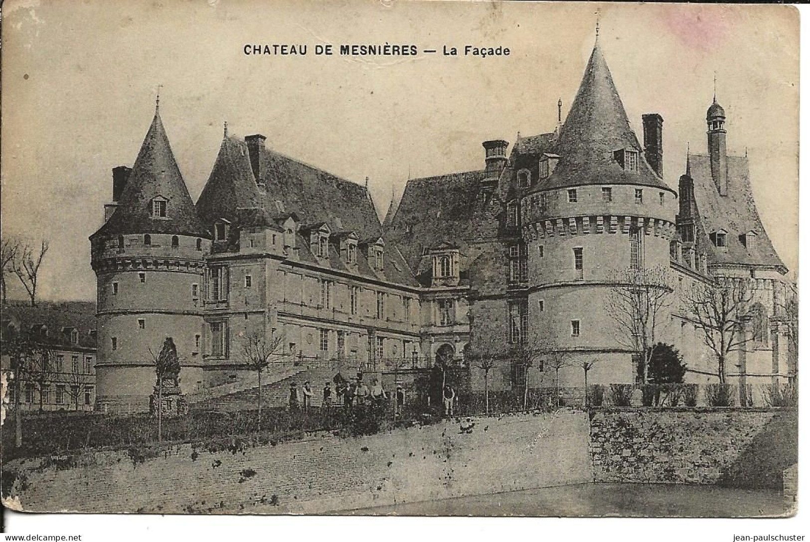 76 - Château De Mesnières  La Façade ** CPA  ** - Mesnières-en-Bray