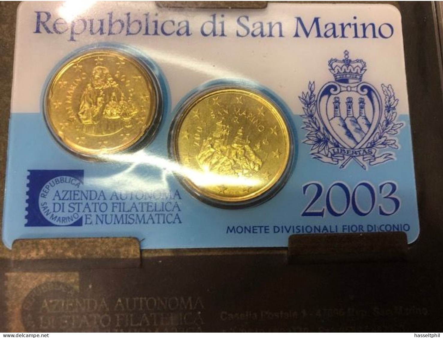 SAN MARINO 2003 - EUROMUNTEN Short Set 20 + 50 Cent - San Marino