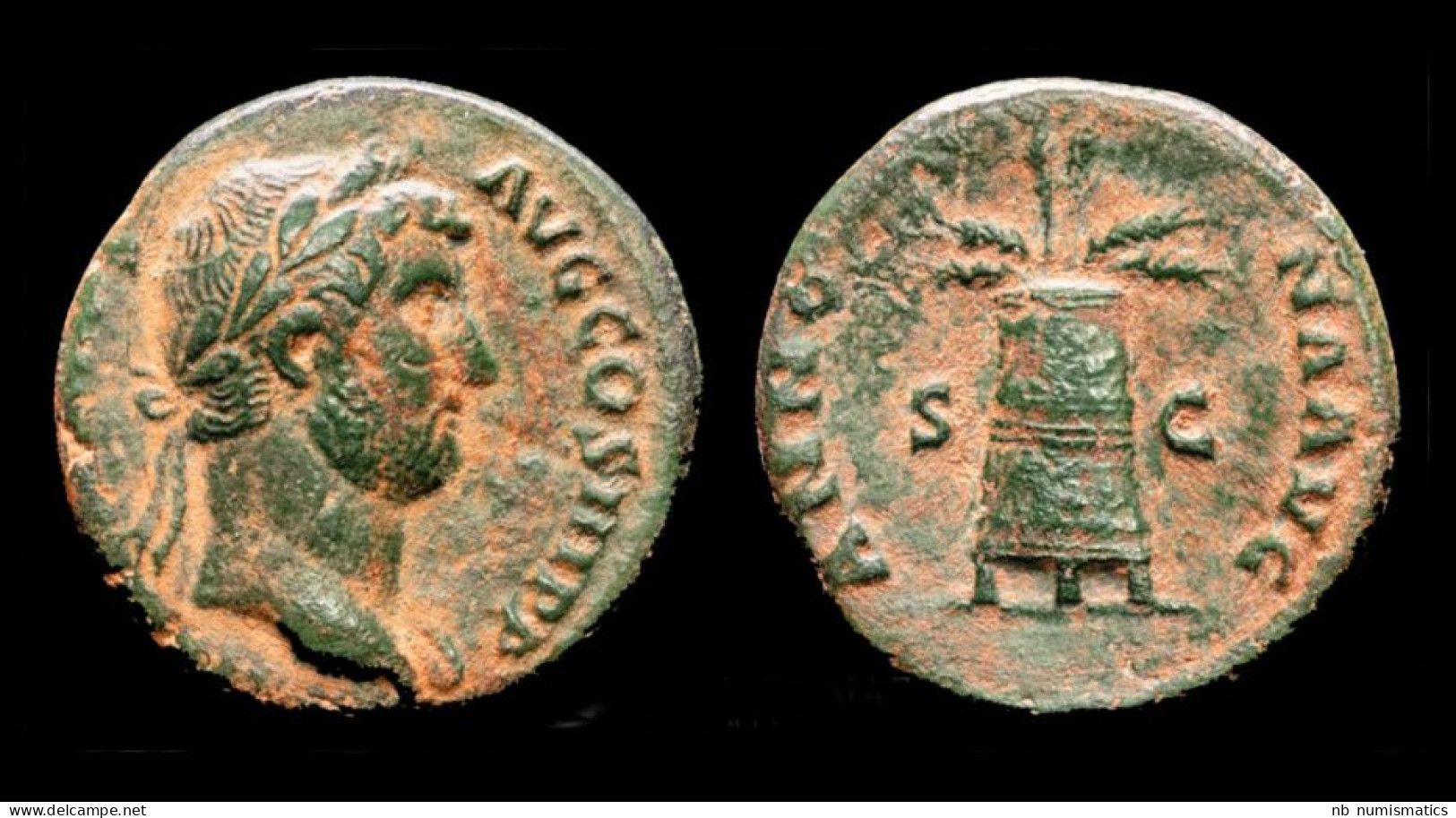 Hadrian AE As Modius - The Anthonines (96 AD Tot 192 AD)