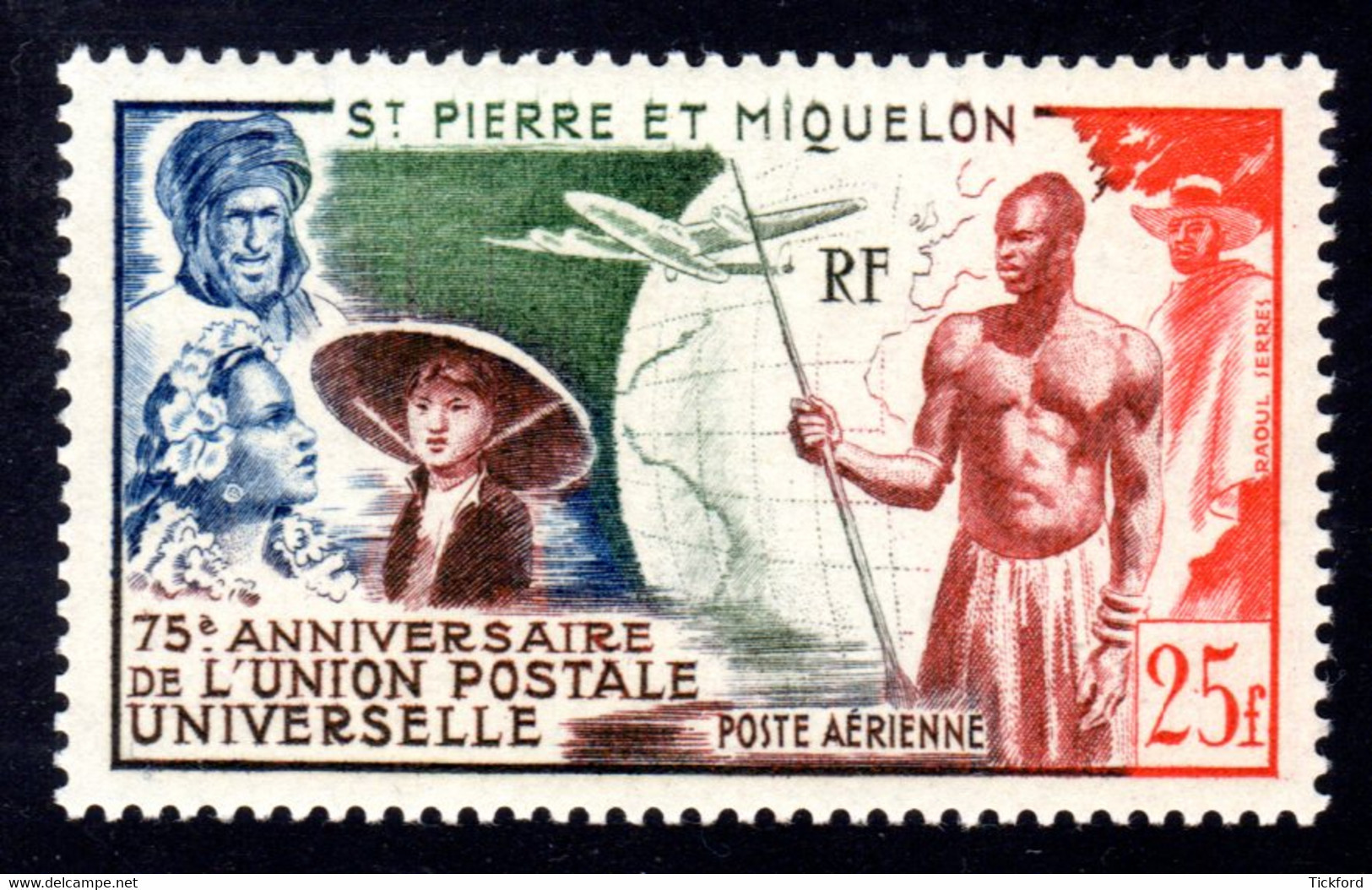 S.P.M. 1949 - PA  Yvert N° 21 -  Neuf **/ MNH - Union Postale Universelle - Nuevos