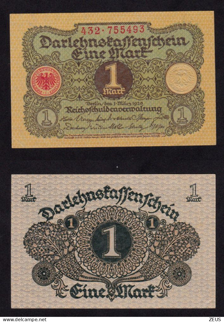 GERMANIA 1 MARCO 1920 P58 QFDS - 1 Mark