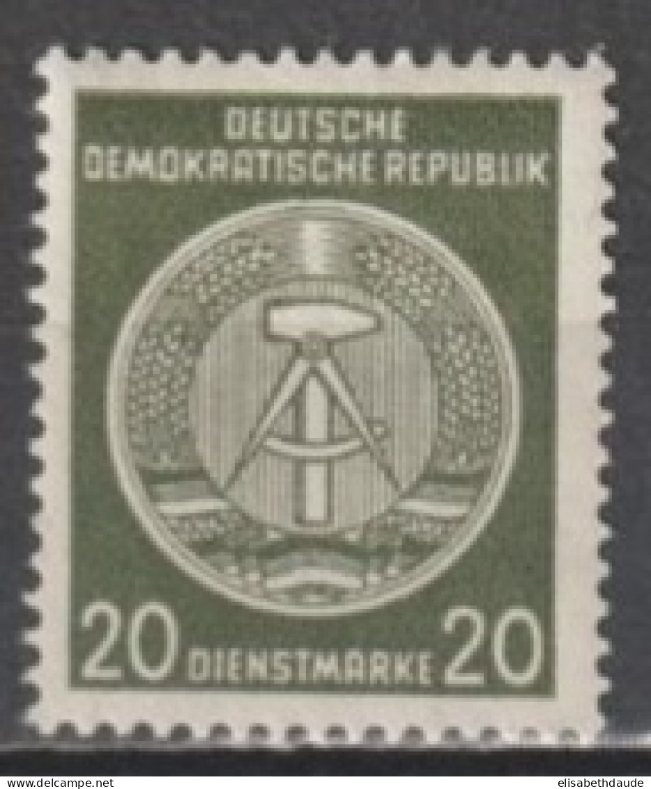 DDR - 1955 - RARE SERVICE YT N° 22 * MH - COTE Pour * = 212 EUR - Postfris