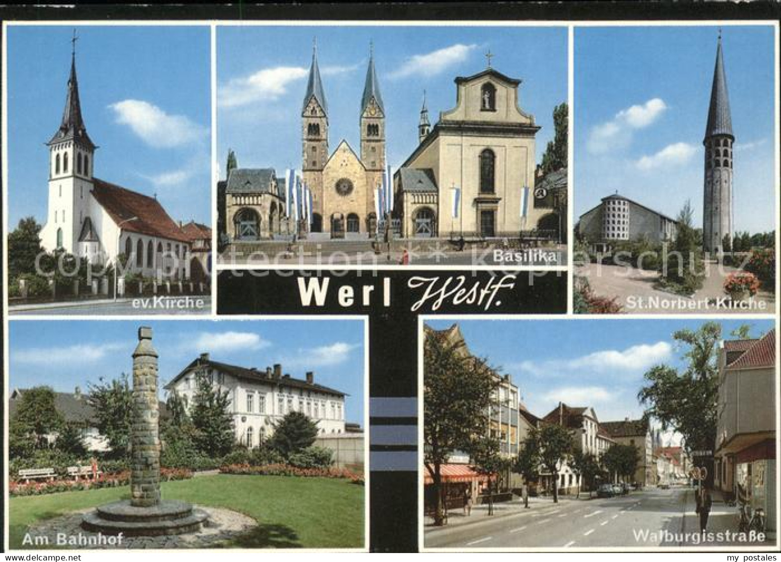 41558157 Werl Westfalen Basilika Walburgisstrasse St. Norbert-Kirche Blumenthal - Werl