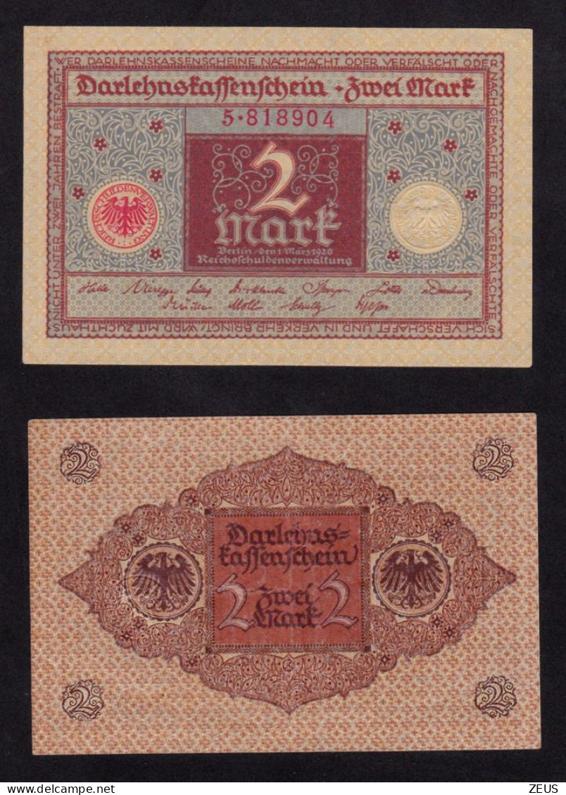 GERMANIA 2 MARCO 1920 P60 QFDS - 2 Mark