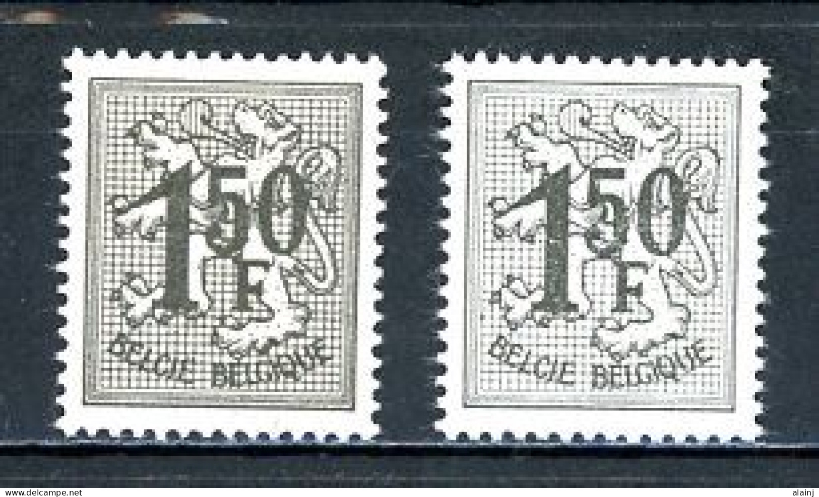 BE   1518 - 1518a   XX   ---   Les Deux Nuances  --  Impeccable... - 1951-1975 Heraldieke Leeuw