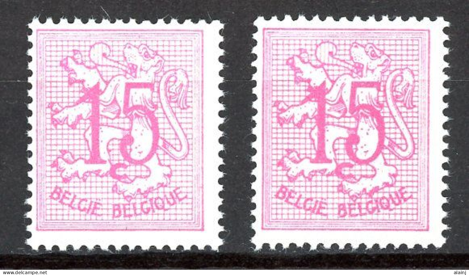 BE   1026C - 1026CP2   XX   ---  Les Deux Papiers  --  Très Frais - 1951-1975 Heraldieke Leeuw