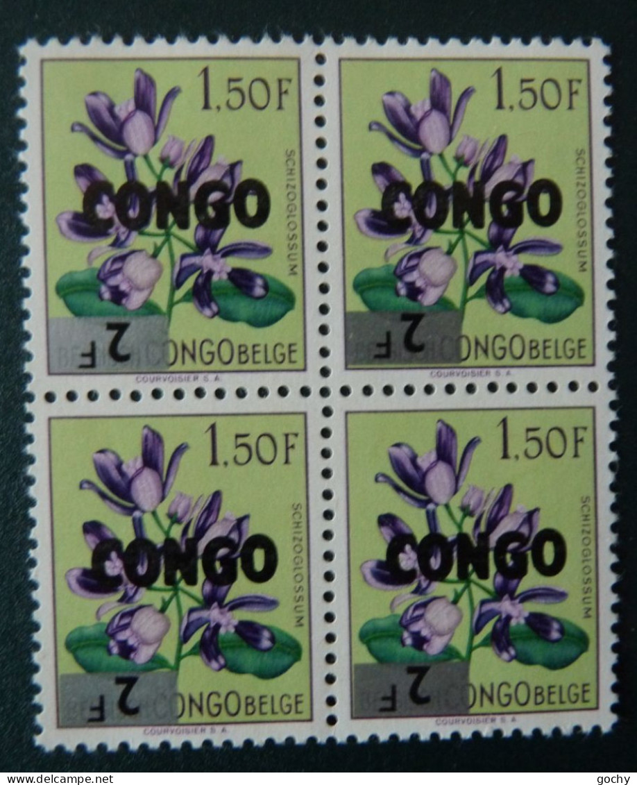 Rép. CONGO 1964 : N° 534 -cu ** ; CAT : 40,00€   Curiosité  Surcharge Renversée - Ongebruikt