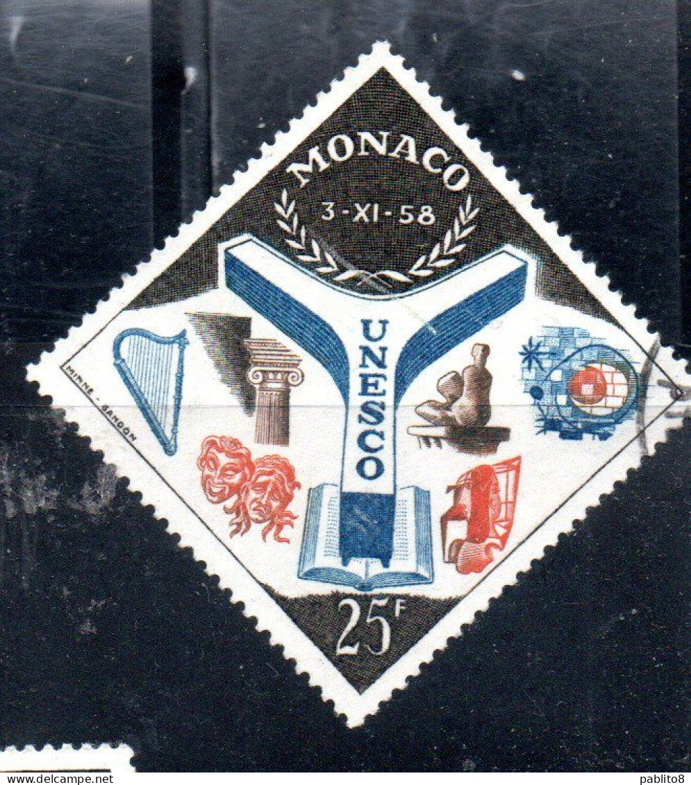MONACO 1959 OPENING OF UNESCO 25fr USED USATO OBLITERE' - Used Stamps