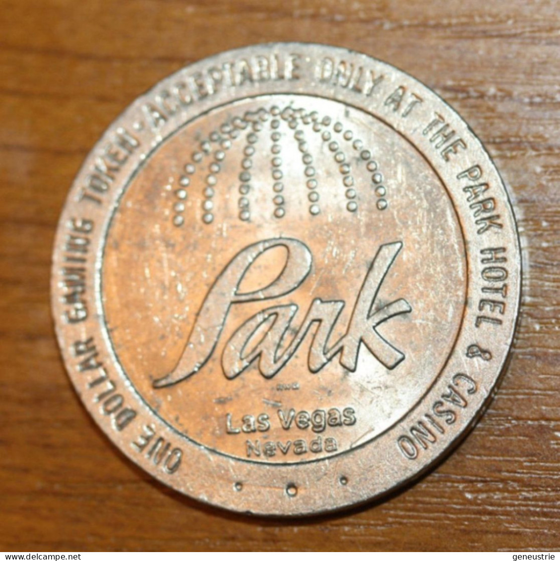 Beau Jeton De 1 Dollar "Park Hotel And Casino - Las Vegas Nevada - One Dollar Casino Token - 1$ - United Statesfin XXe - Casino